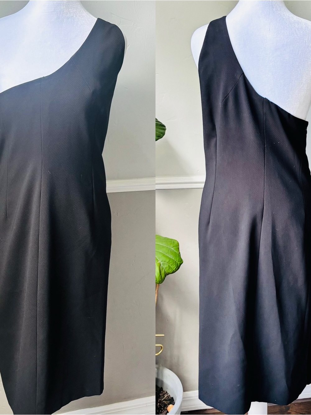 Garfield & Marks Classic One-Shoulder Black Dress | Size 4